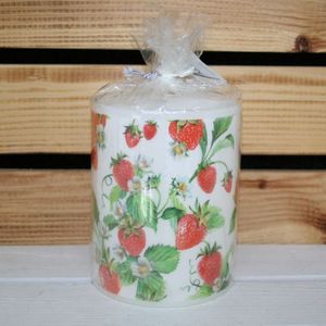 Kerze Erdbeeren klein