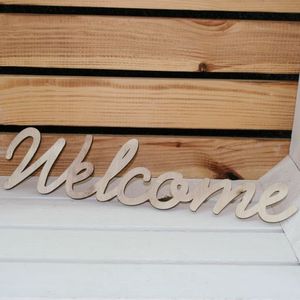 Schriftzug "Welcome"