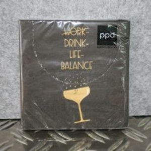 Cocktailserviette Dink-Life-Balance