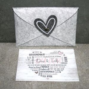 Geschenk-Kuvert Herz-Hochzeit 