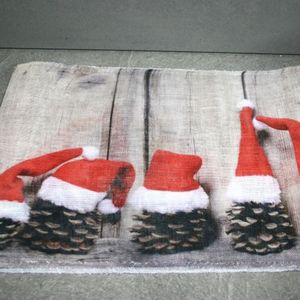 Tischband Zapfen/Stern/Santa