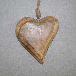 Herz Holz Anhänger  