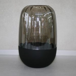 Vase schwarz Glas