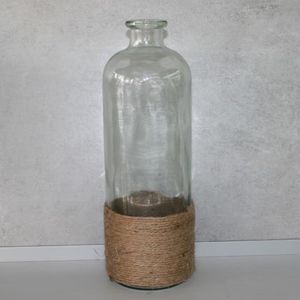 Flaschen-Vase mit Seil