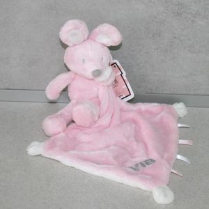 Baby-Schmusetier + Tuch rosa