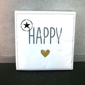 Servietten Happy