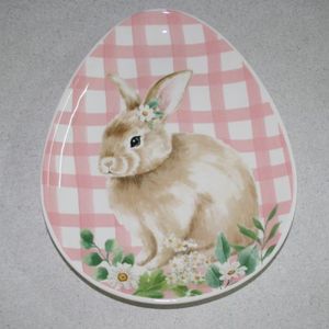 Teller Hase rosa