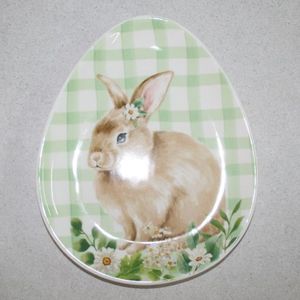 Teller Hase grün