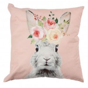 Kissenhülle Hase/Blumen