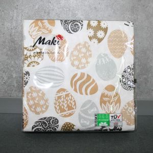Cocktailserviette goldene Eier