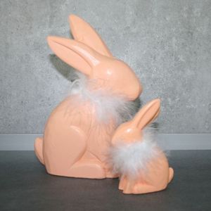 Hase mit Federn apricot