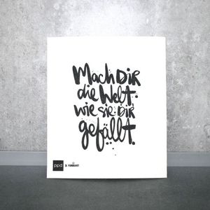 Schwammtuch "Mach dir die Welt..."