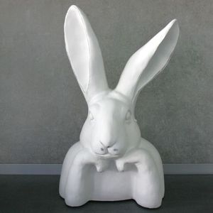 Hasen-Kopf weiss