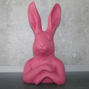 Hasen-Büste pink