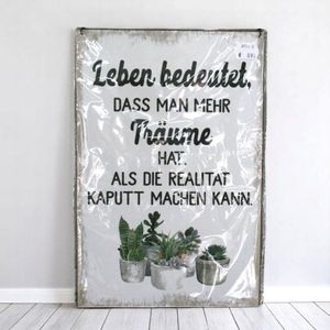Schild "Leben bedeutet...."