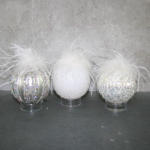 Kugel Weihnachten silber