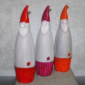 Nikolaus Keramik rot /orange/fuchsia