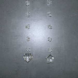 Girlande Kristall Herz/Stern